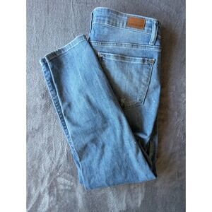 Judy Blue 11/30 Light Wash Distressed Skinny Jeans Paint Splatter Womens
